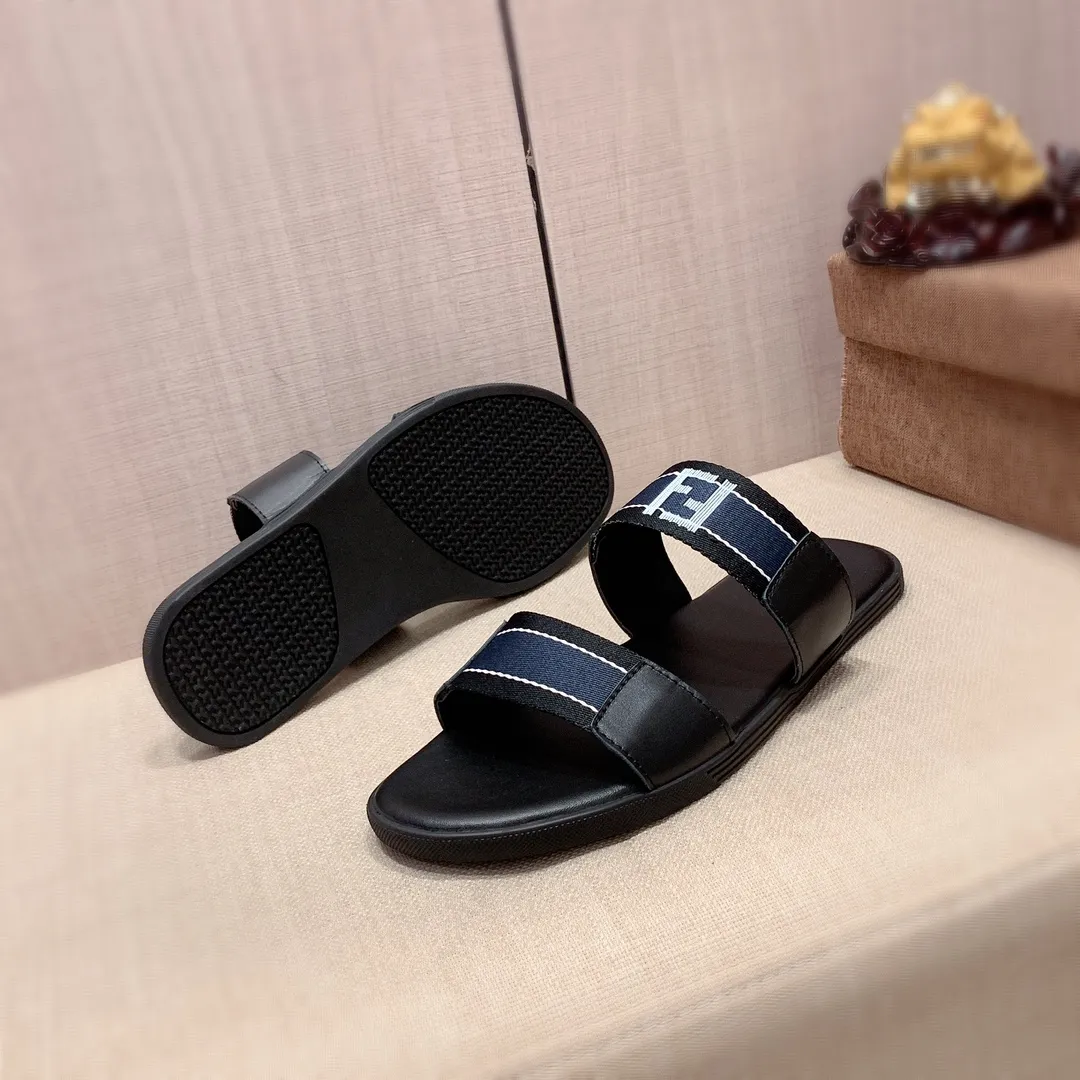 Slippers: New model: Factory price: 220💰💰🎩🎩🔥🔥《 Fendi FENDI* 》Series of slippers top purchasing agent 🔍🔍Men's 2022 counters are on sale simultaneously, original imported cowhide from Italy, exquisite workmanship,), sole: (super comfortable) original sole provided by the original factory, ⚠️ The exclusive double-layer movable molded bottom is super comfortable⚠️, the real thing is more beautiful🎬The real thing is more beautiful🔍🔍original order quality, you can enter and leave the counter at will, the correct size is 38-44, you can order 45. Long-term availability 266